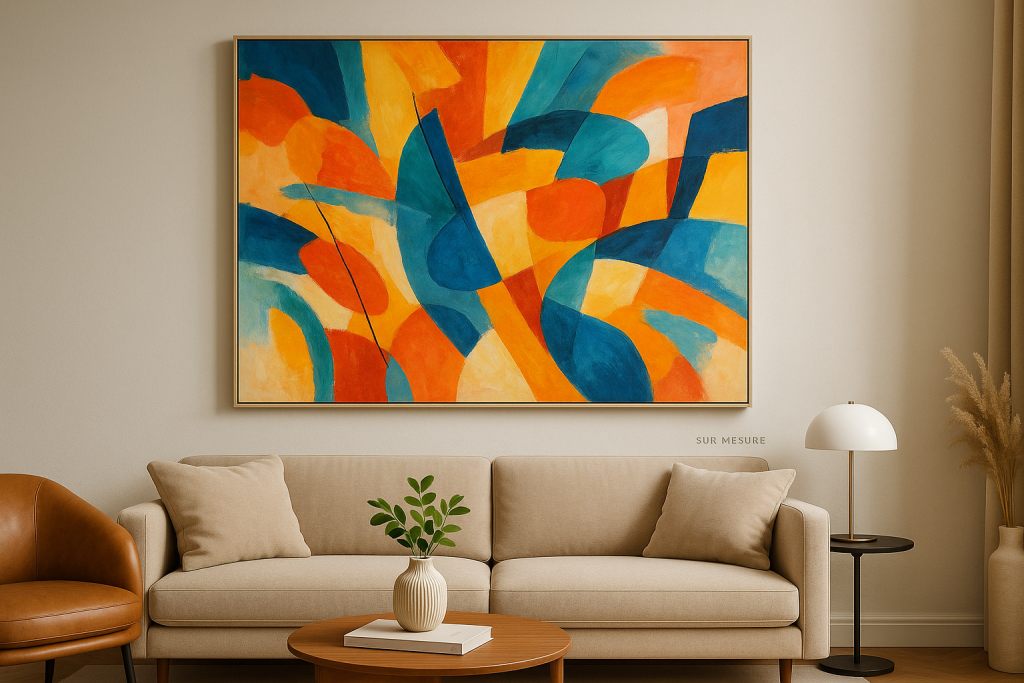 tableau abstrait sur-mesure - Apprenez à concevoir un tableau abstrait sur-mesure qui s'intègre parfaitement à tout intérieur. Con